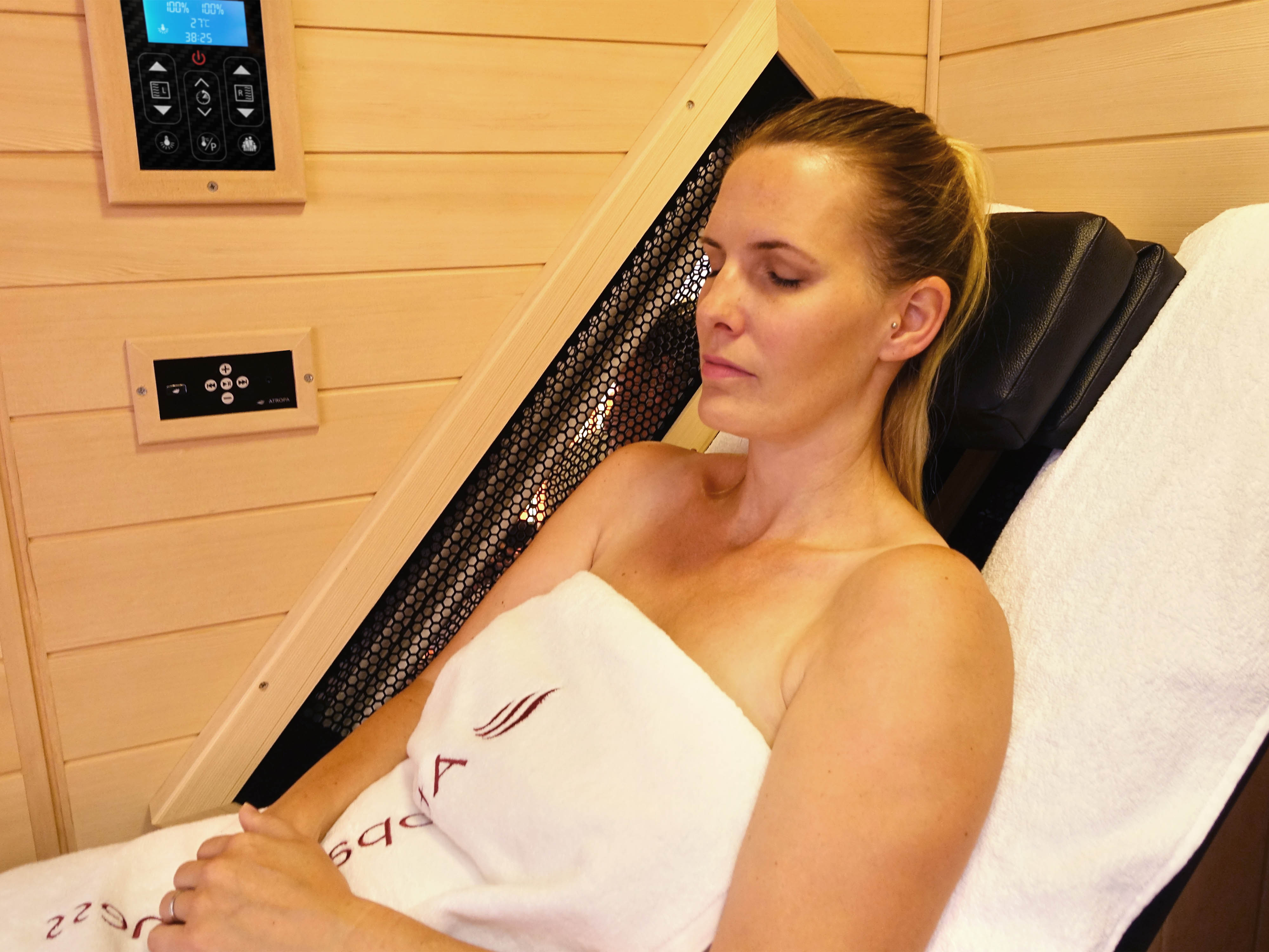 Infrared Sauna from inside