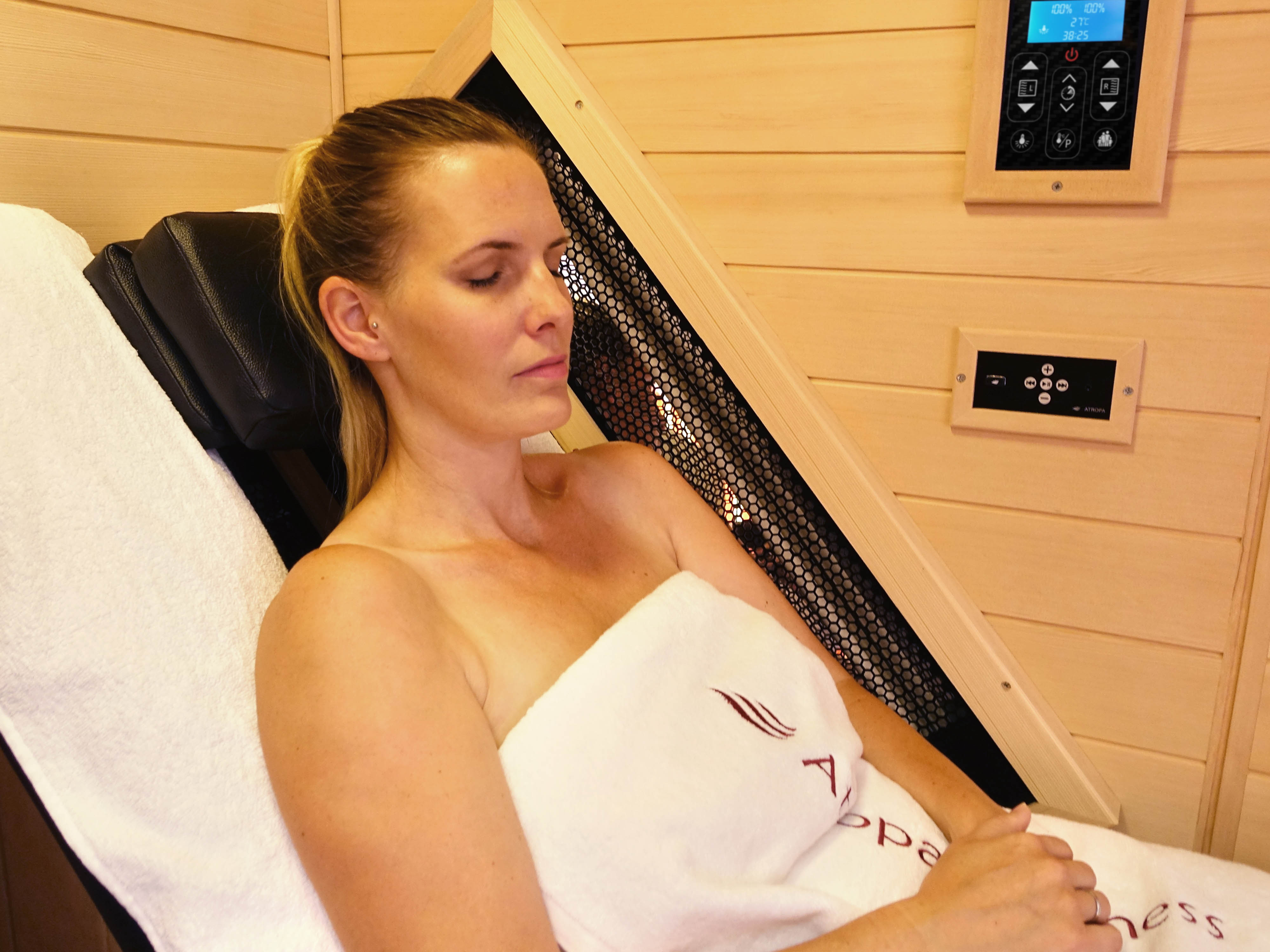 Infrared Sauna from inside